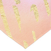 Roze en goudglam korte tafelloper (Hoek)