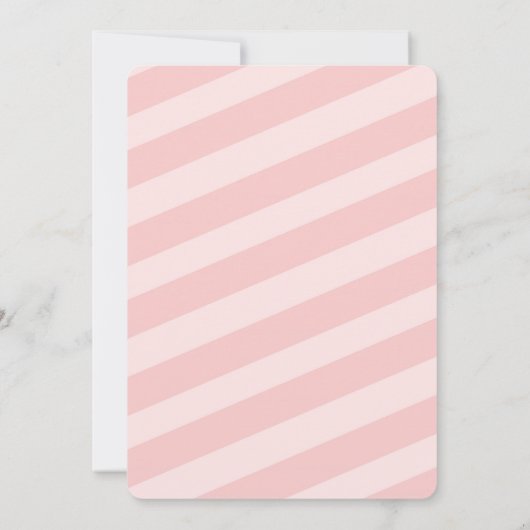 Roze en goudglitter en parels Baby shower nodigt u Kaart (Achterkant)