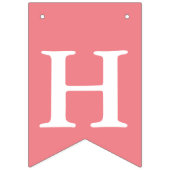 Roze en goudglitter First Birthday Party Banner (Tweede vlag)