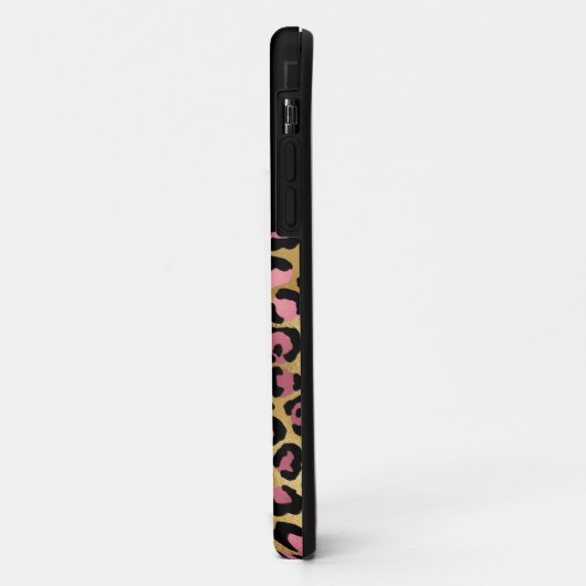 Roze en goudglitter initiaal Hoesje-M Case-Mate iPhone Case (Achterkant/links)