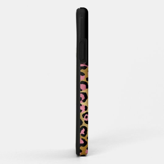 Roze en goudglitter initiaal Hoesje-M Case-Mate iPhone Case (Achterkant/rechts)