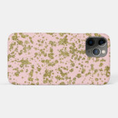 Roze en goudglitter-meisje met moderne platter Case-Mate iPhone case (Achterkant (horizontaal))