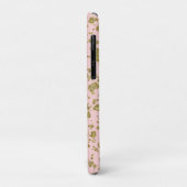 Roze en goudglitter-meisje met moderne platter Case-Mate iPhone case (Achterkant/links)