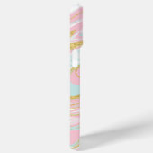 Roze en goudinktmarmer Case-Mate iPhone case (Achterkant / Rechts)