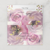 Roze en goudkleurige Floral Wedding Table (Buitenkant ongevouwen)