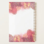 Roze en goudkleurige inkt voor vloeibare Waterverf Planner (Achterkant)