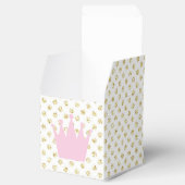 Roze en goudkleurige prinses Crown Favor Box Bedankdoosjes (Geopend)