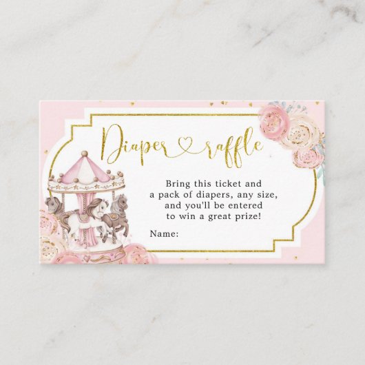 Roze en goudmakreel — luiertas informatiekaartje (Voorkant)