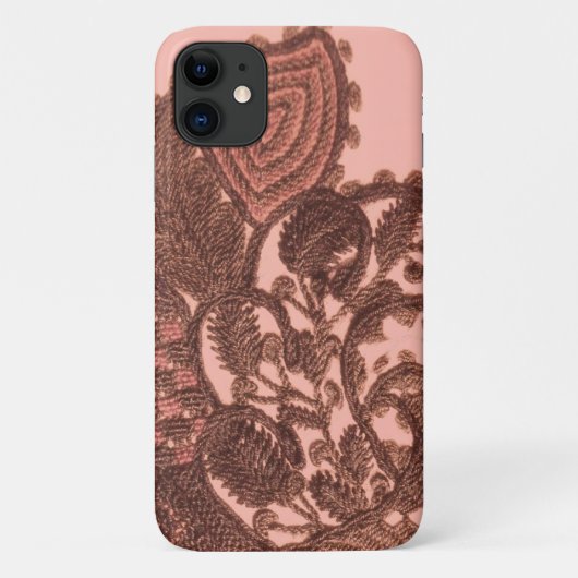 Roze en goudpaisley Case-Mate iPhone case (Achterkant)