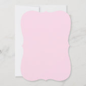 Roze en goudprinses Birthday Party-uitnodigingen Kaart (Achterkant)