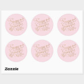 Roze en goudsuiker en Stickers van specerijen (Vel)