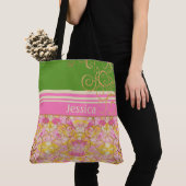 Roze en Green Chic Fun Draagtas
