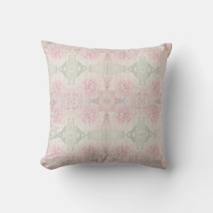 Roze en grijs Country chic design Buitenkussen