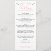 Roze en grijs Eenvoudig verkiezingsmenu Menu (Voorkant)