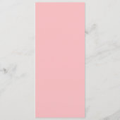 Roze en grijs Eenvoudig verkiezingsmenu Menu (Achterkant)