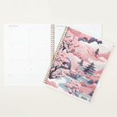 Roze en Grijs Japans Scenery Planner (Display)