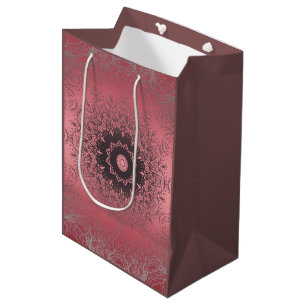 roze en grijs, medium cadeauzakje