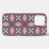 Roze en grijs patroonontwerp Case-Mate iPhone case (Achterkant (horizontaal))