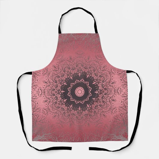 roze en grijs schort (Voorkant)