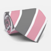 Roze en grijs stropdas (Opgerold)