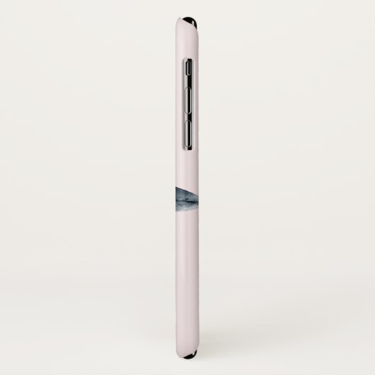 Roze en grijze bloemen Classy-Waterverf Case-Mate iPhone Case (Achterkant/links)