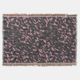roze en grijze camouflage abstract deken