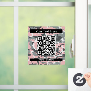 Roze en grijze camouflage, Camouflage, Militair, L Raamsticker