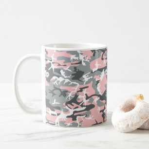 Roze en grijze camouflage, Militair, Leger Koffiemok