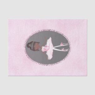 Roze en grijze couture Dark Ballerina Birthday Par Tissuepapier