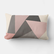 Roze en grijze geometrische vorm mid-century moder