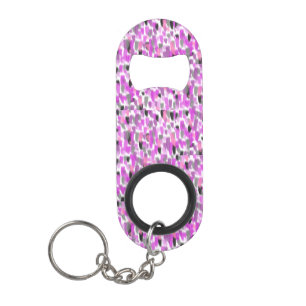 Roze en grijze gepersonaliseerde artikelen mini flessenopener