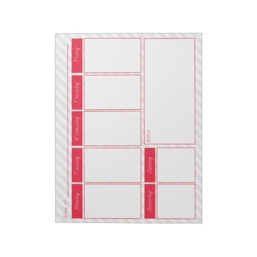 Roze en grijze kalenderlaptop notitieblok (Gedraaid)