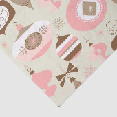 roze en grijze kerstsieraden tissuepapier (Detail)