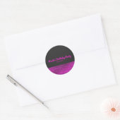 Roze en grijze moderne Glam-reeksen voor aanschaf Ronde Sticker (Envelop)