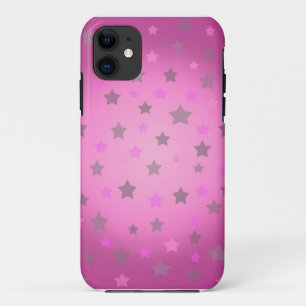 Roze en grijze sterren patroon iphone 5 hoesje