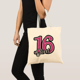 Roze en grijze strooisel tote bag
