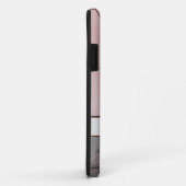Roze en grijze tegels monogram iPhone gevallen. Ho Case-Mate iPhone Case (Achterkant/rechts)