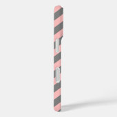 Roze en grijze zigzag Case-Mate iPhone case (Achterkant / Rechts)
