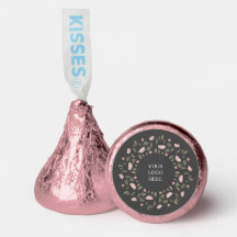 Roze en Groen Bloemen Hershey's Snoep Favors