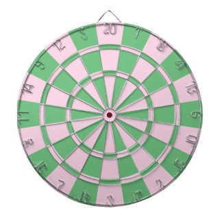 Roze en groen dartbord