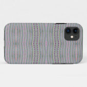 Roze en groen  hartpatroon Case-Mate iPhone case (Achterkant (horizontaal))