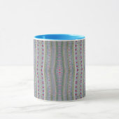 Roze en groen  hartpatroon mok (Midden)