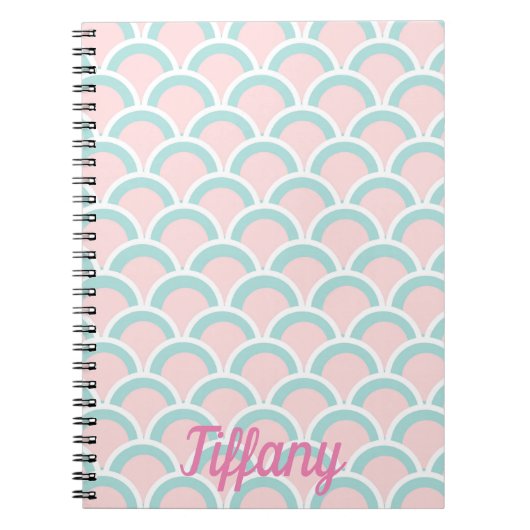  roze en groen notitieboek (Voorkant)