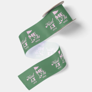 Roze En Groen Ontmoet Me Bij De 19e Hole Lint