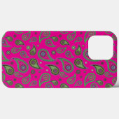Roze en groen patroonpatroon Case-Mate iPhone case (Achterkant (horizontaal))