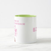 Roze en Groene Aangepaste Griekse Sorrooriteitenca Mok (Midden)