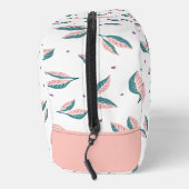 Roze en groene bladeren toilettasje (Rechts)