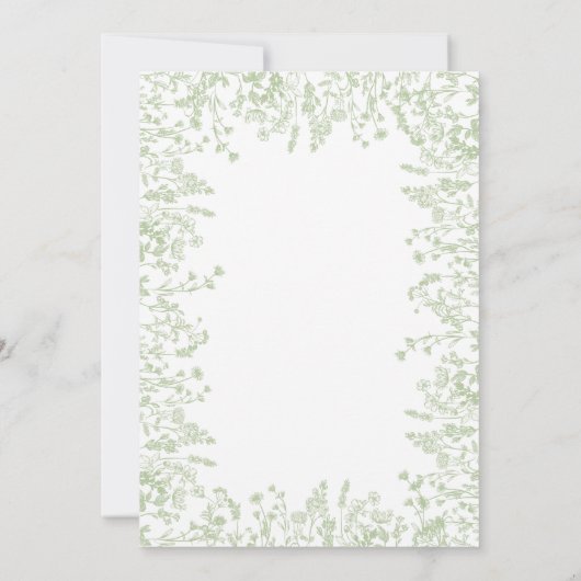 Roze en groene boog Baby shower uitnodiging (Achterkant)