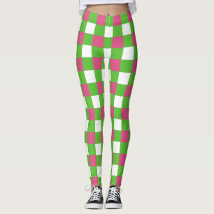Roze en groene buffels met een sorbitroze structuu leggings