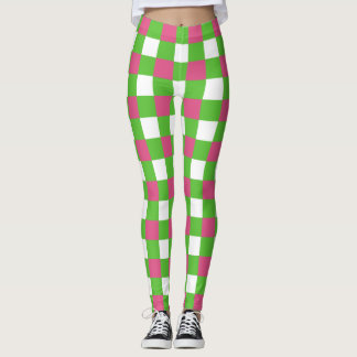 Roze en groene buffels met een sorbitroze structuu leggings